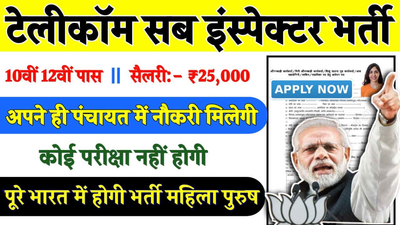 Telecom Sub Inspector Recruitment 2024- टेलीकॉम सब इंस्पेक्टर भर्ती 2024 का नोटिस जारी