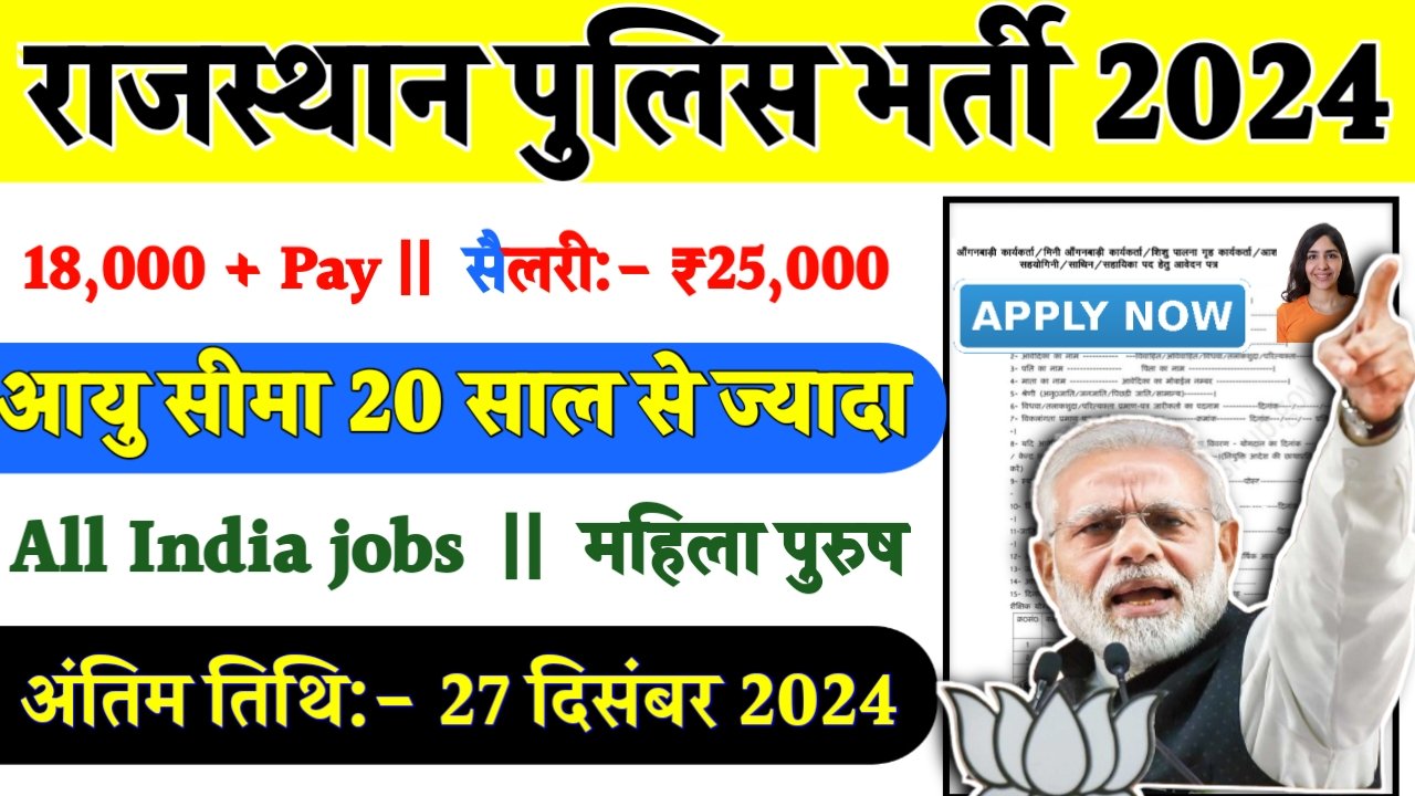 RPSC Rajasthan Police SI Recruitment 2024- राजस्थान पुलिस भर्ती 2024 का नोटिस जारी