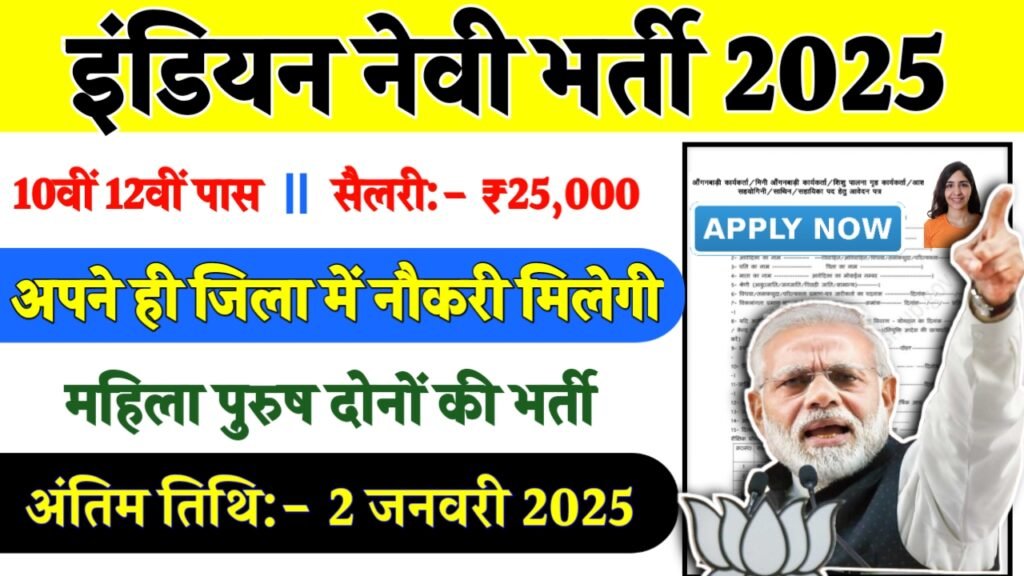 Indian Navy Recruitment 2024- इंडियन नेवी भर्ती 2024 का नोटिस जारी