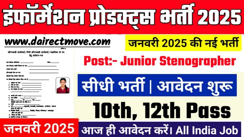 URDIP Recruitment 2025- इंफॉर्मेशन प्रोडक्ट्स भर्ती 2025 का नोटिस जारी