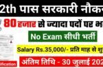 Top 3 Government Job Vacancy in July 2025 – कुल पद: 80,000+, अंतिम तिथि: 30 जुलाई 2025 (बिना परीक्षा के)